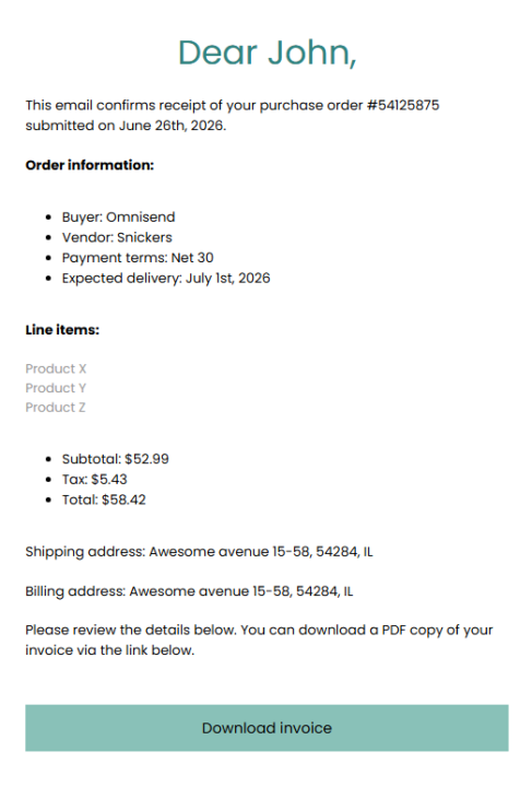 Order Confirmation Email Templates for 2026