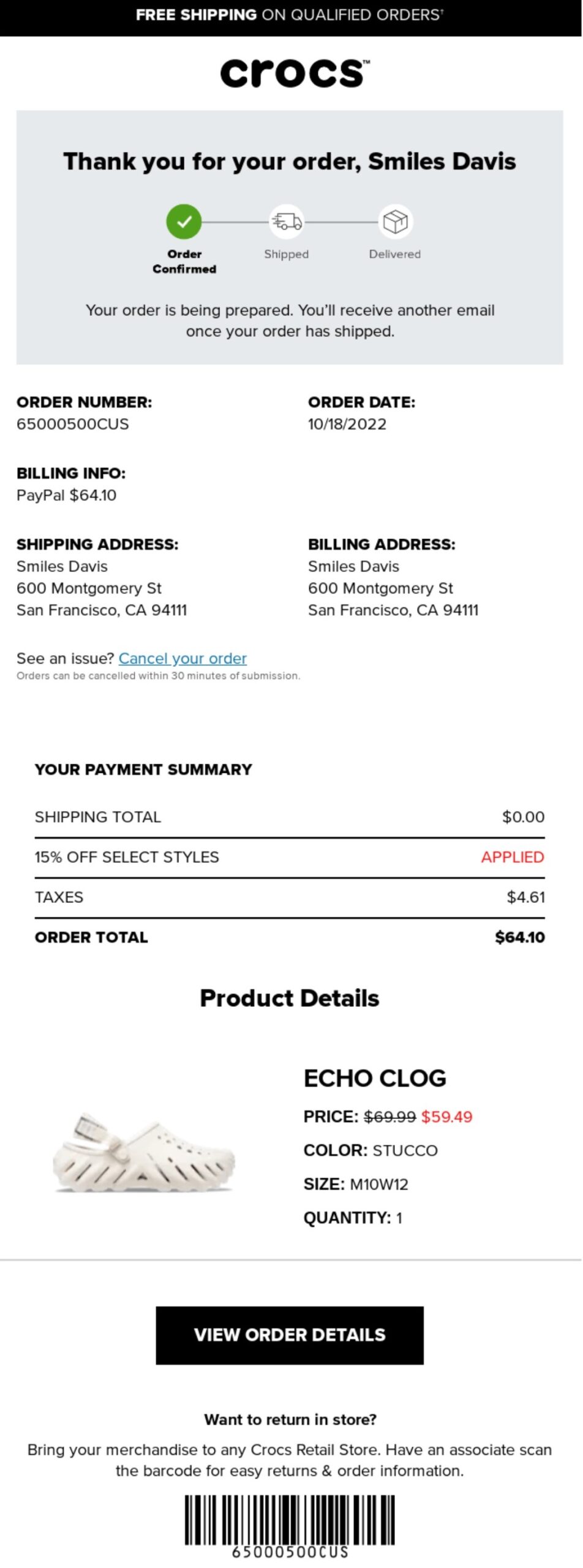 Order Confirmation Email: Templates & Examples [2026 ]