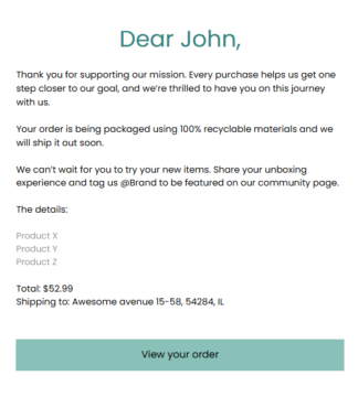 Order Confirmation Email Example Order Confirmation Email Templates for 2026