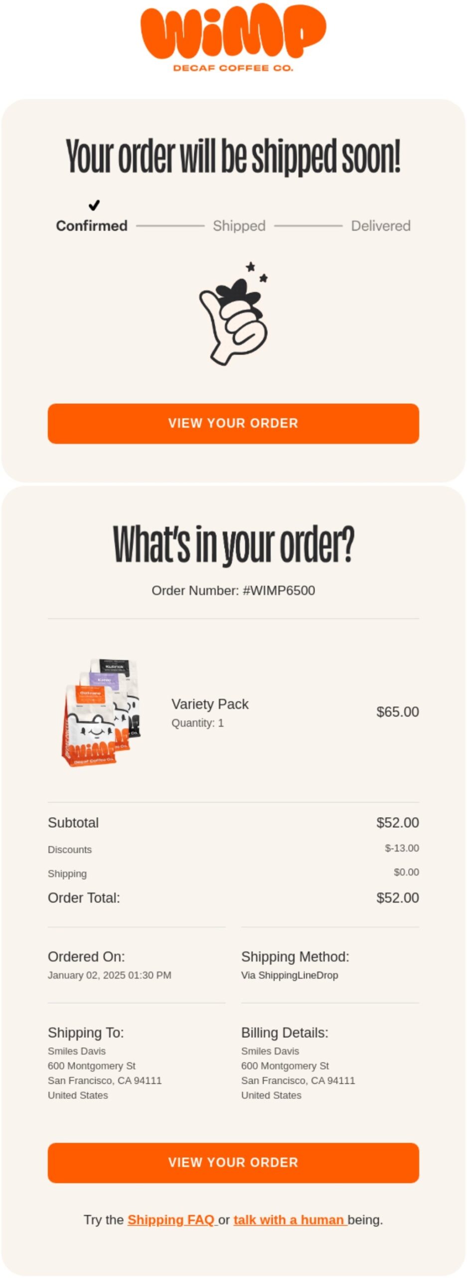 Order Confirmation Email: Templates & Examples [2026 ]