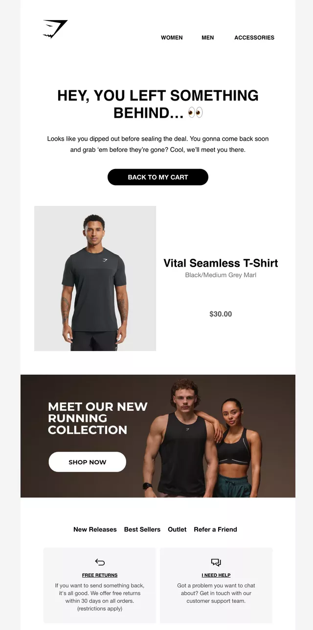 gymshark email example