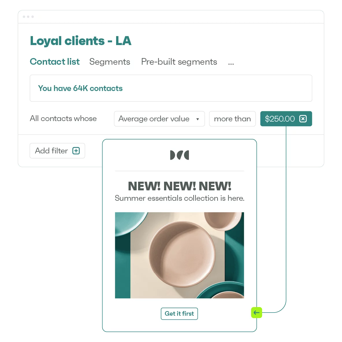 Send targeted campaigns, easily