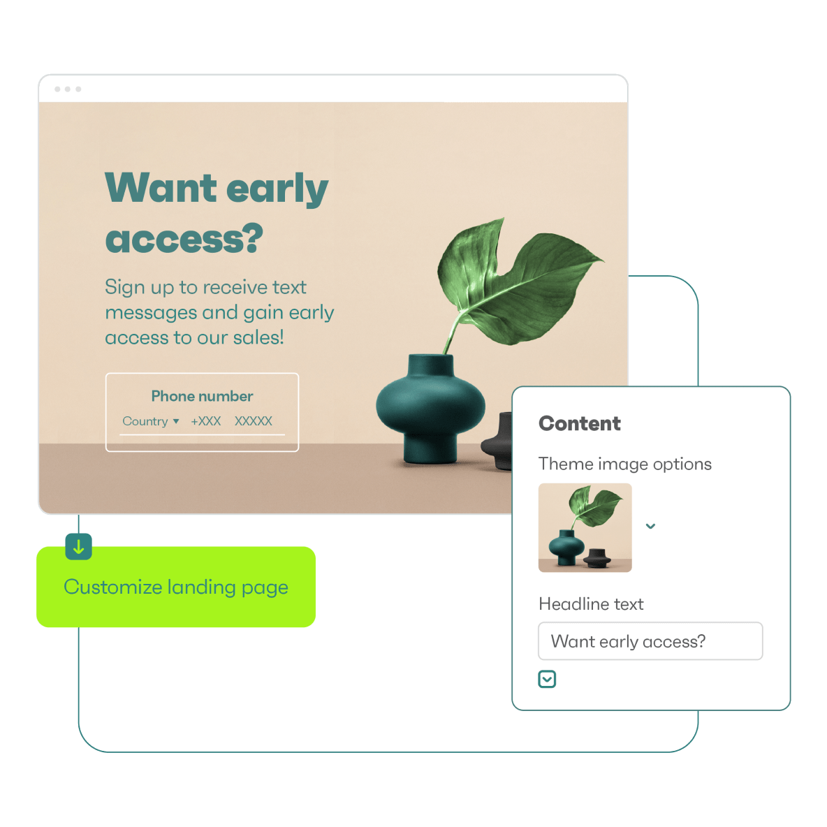 Customize your landing pages with ease