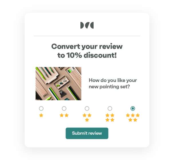 Reward customer feedback