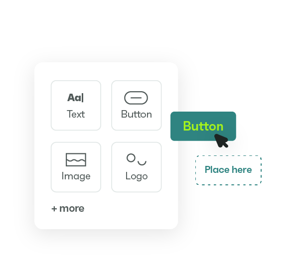 Drag-and-drop builders