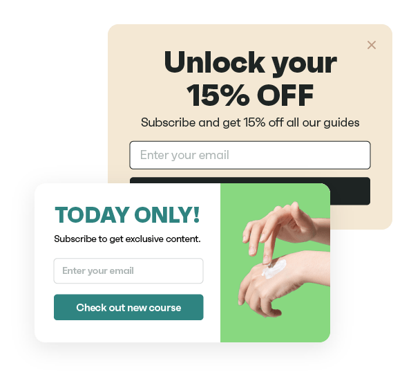 Popups & signup forms