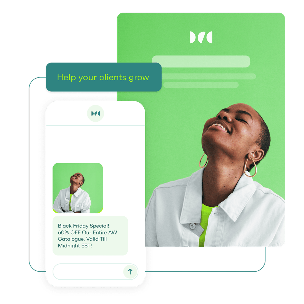 Powerful email & SMS marketing for your clients