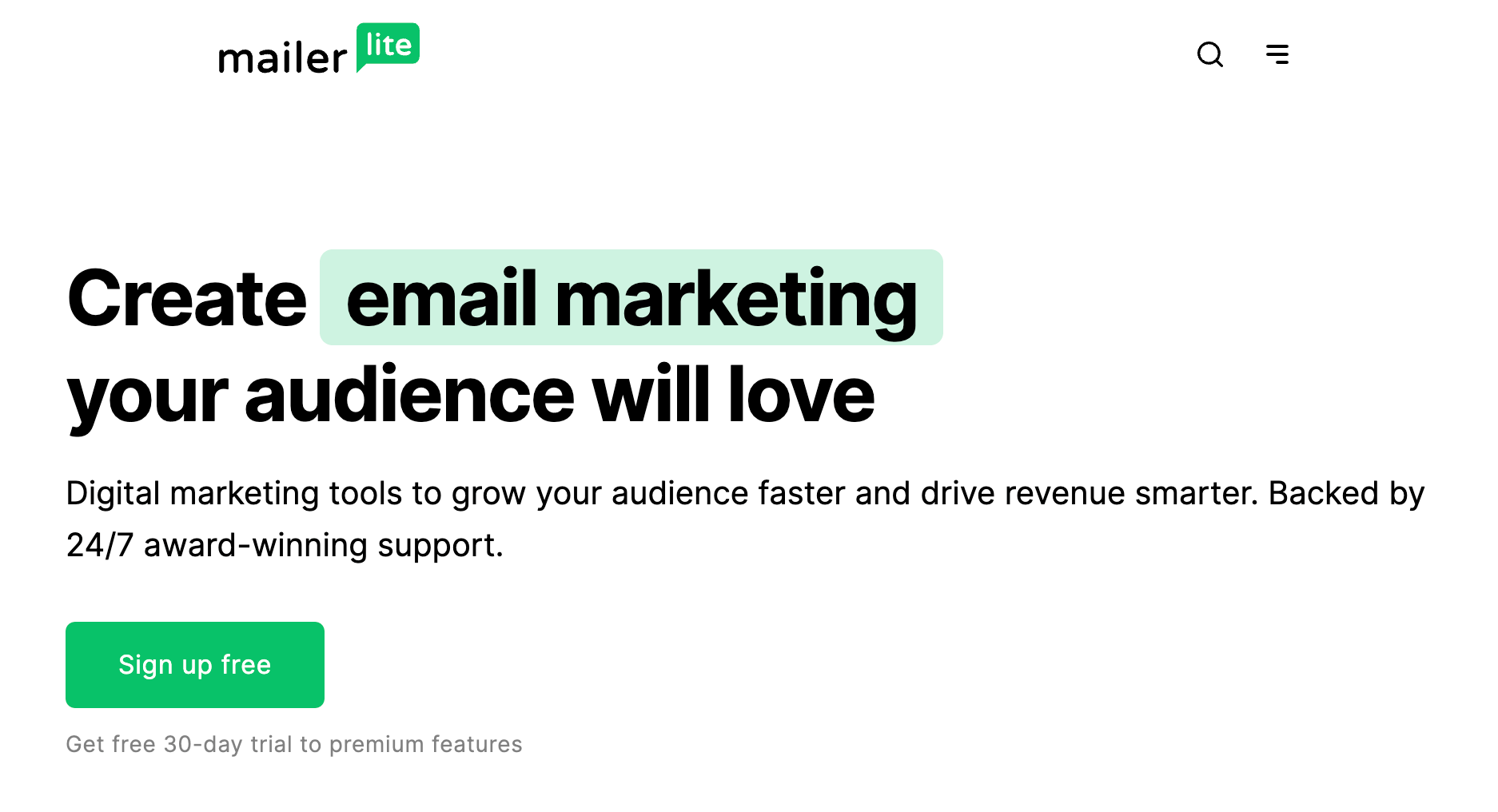 Mailerlite email marketing tool