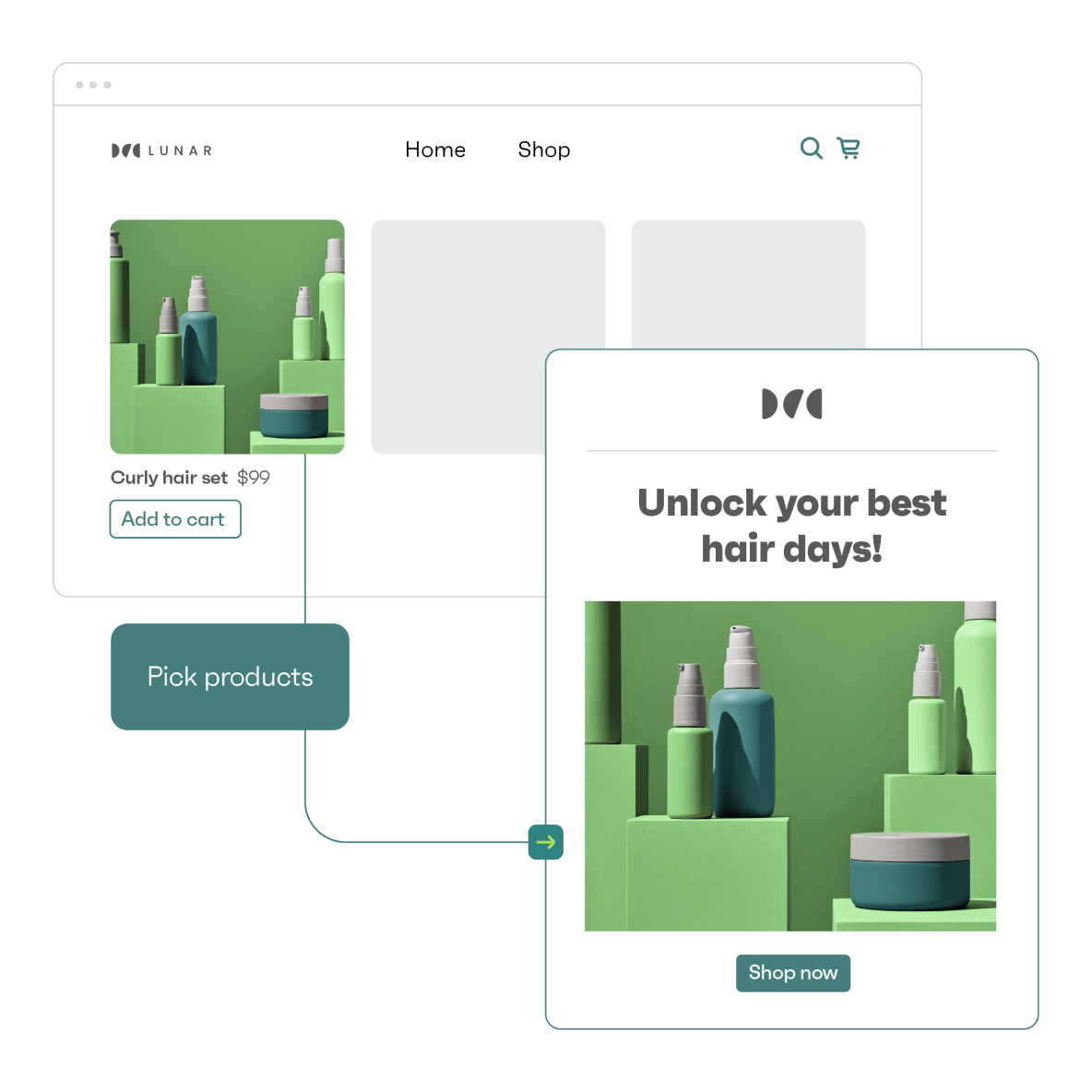 Automatically add products from your store