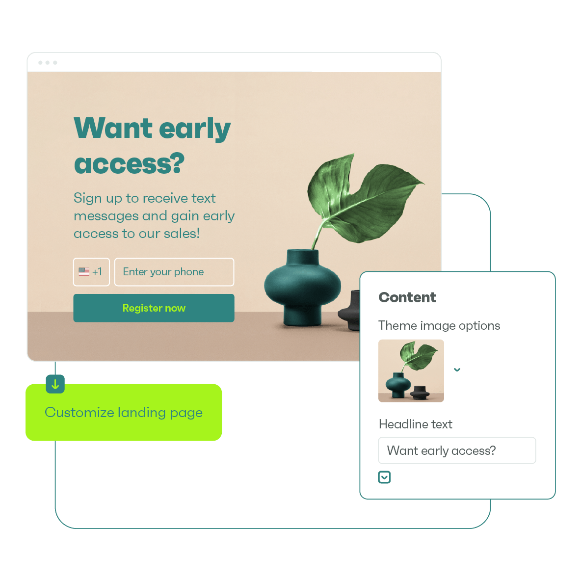 Customize your landing pages with ease