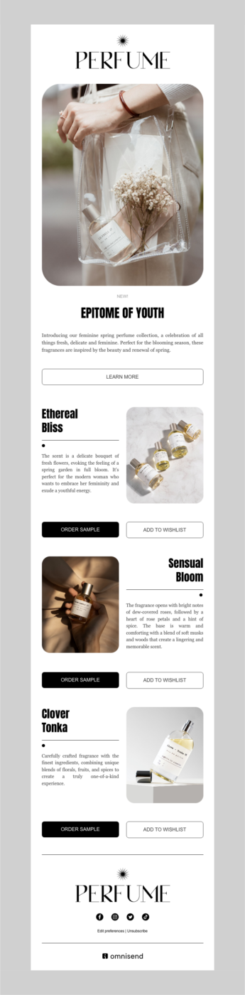 Health & beauty newsletter template