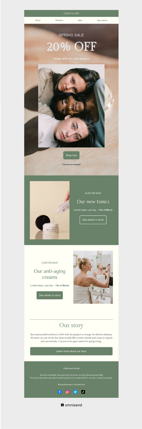 Beauty newsletter templates