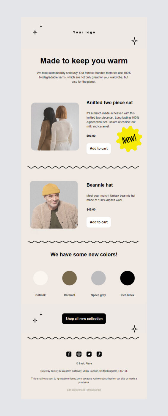 fashion newsletter templates