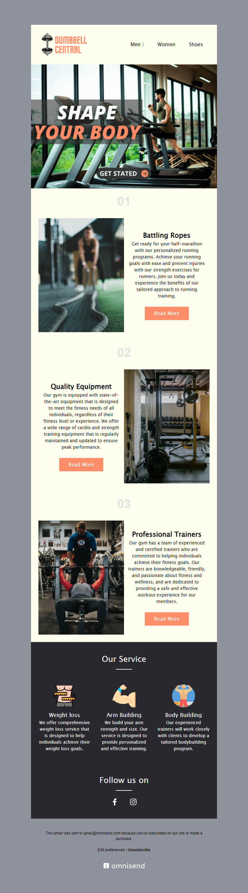 healthcare email template