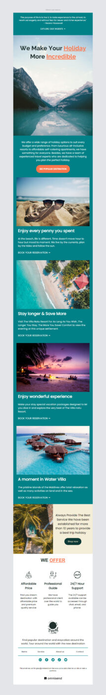 Newsletter template. Holidays