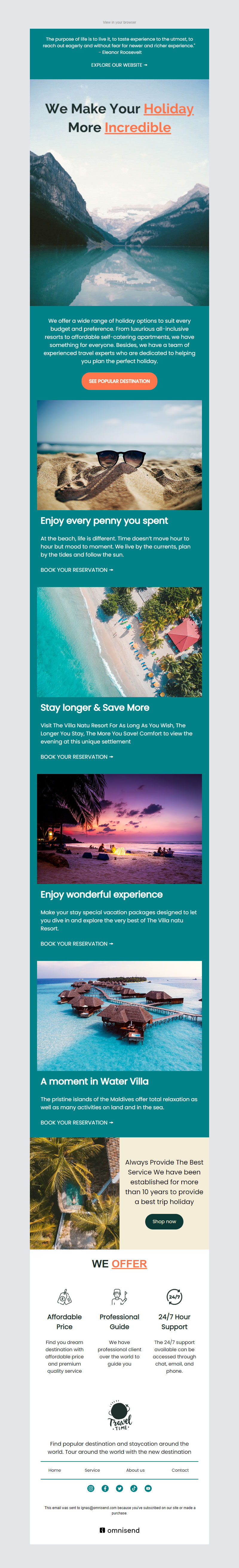Newsletter template. Holidays