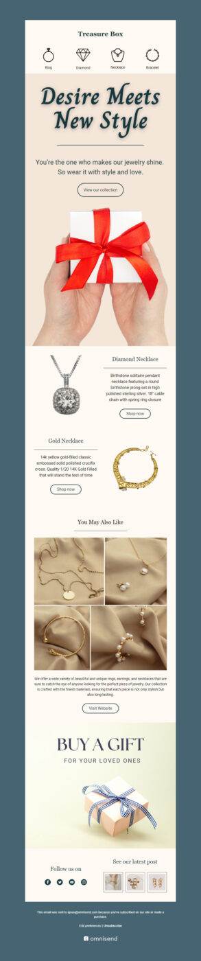 jewelry newsletters