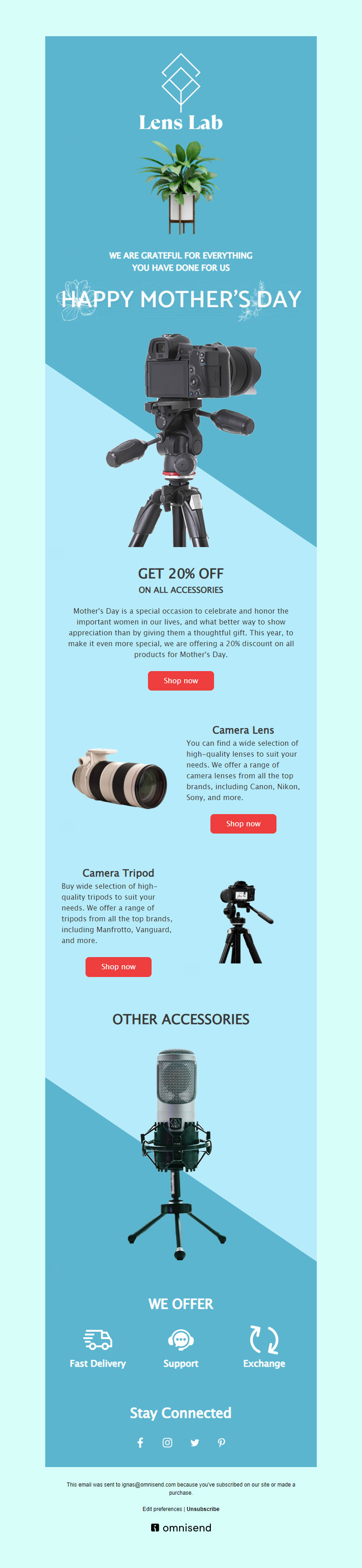 Mother's day newsletter template