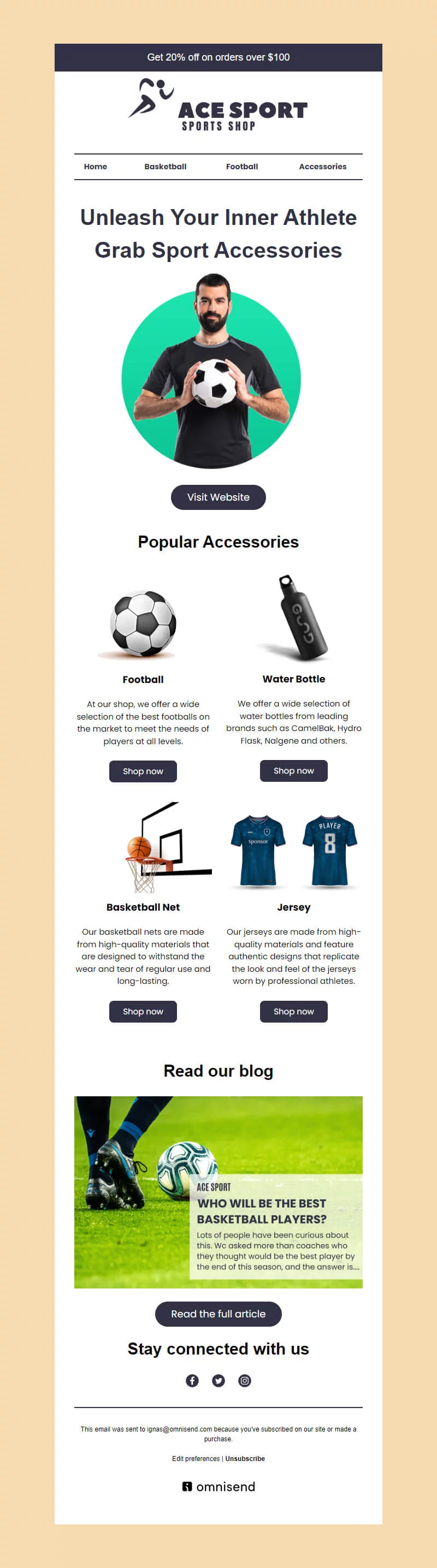 Accessories newsletter templates