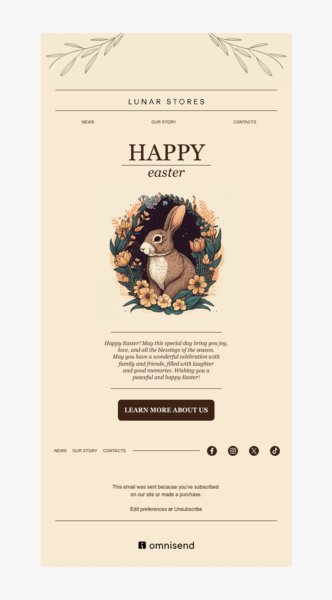 Free and Customizable Easter Email Newsletter Templates