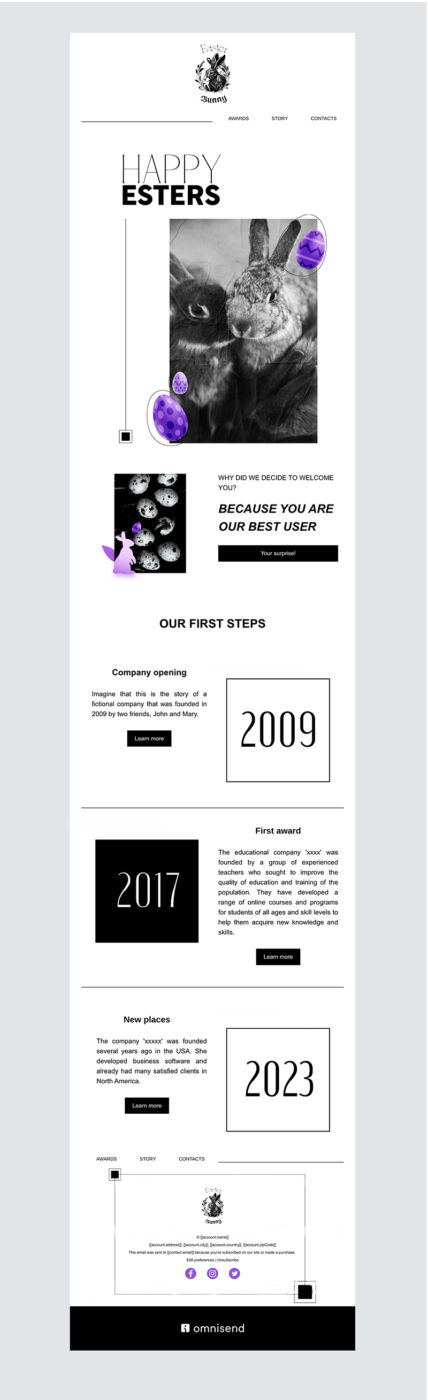 Easter newsletter template