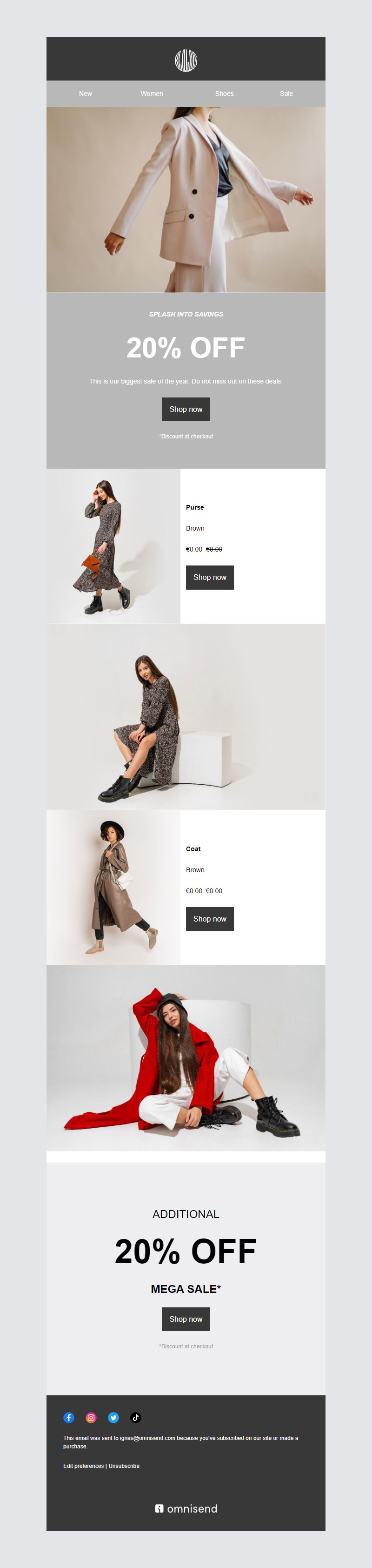 fashion newsletter templates