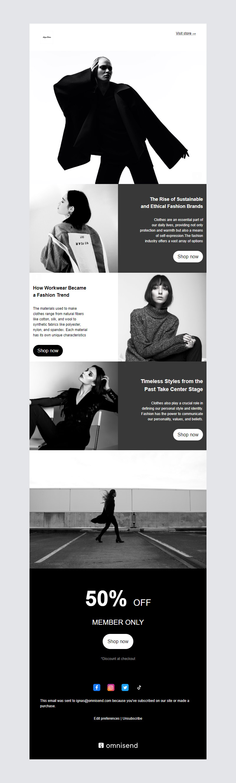 fashion newsletter templates