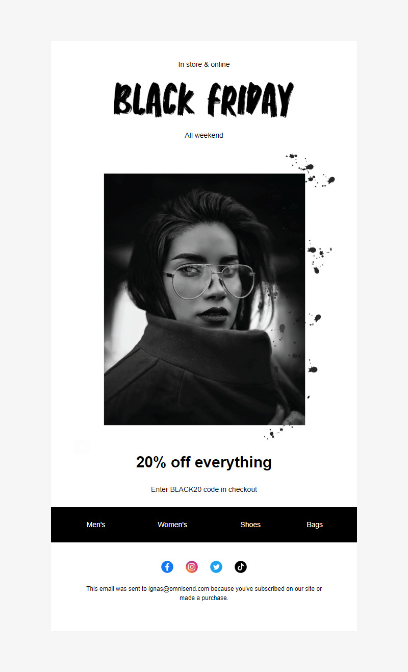 Black Friday newsletter templates