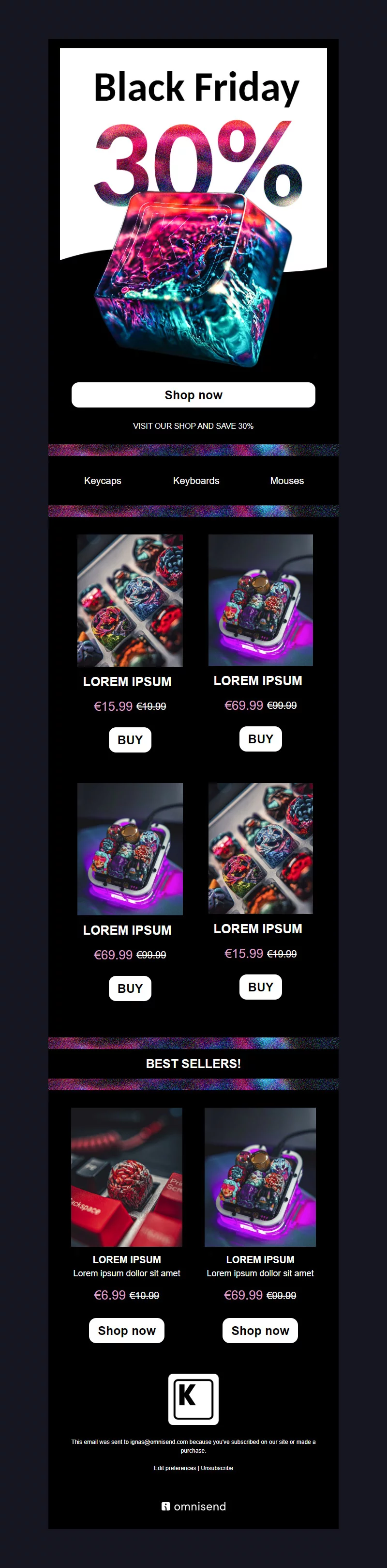 Black Friday email