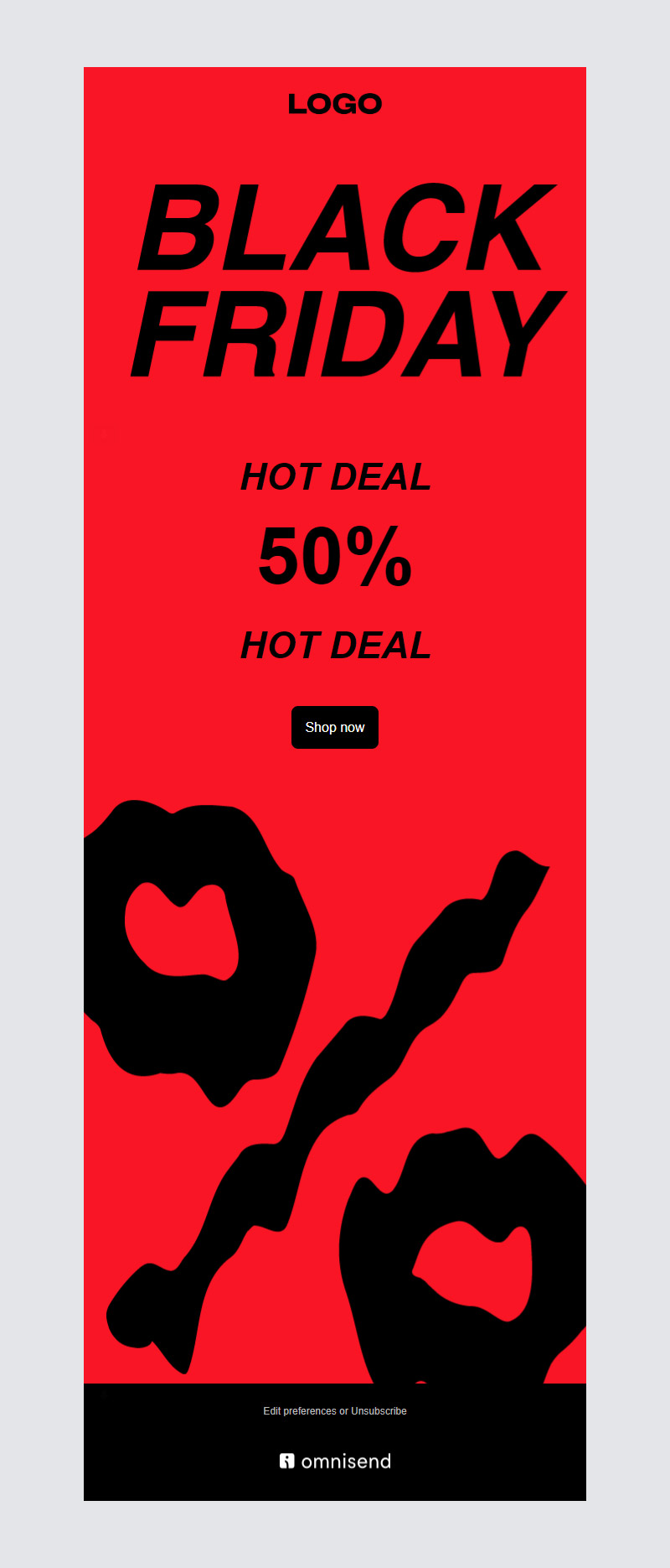Black Friday newsletter template
