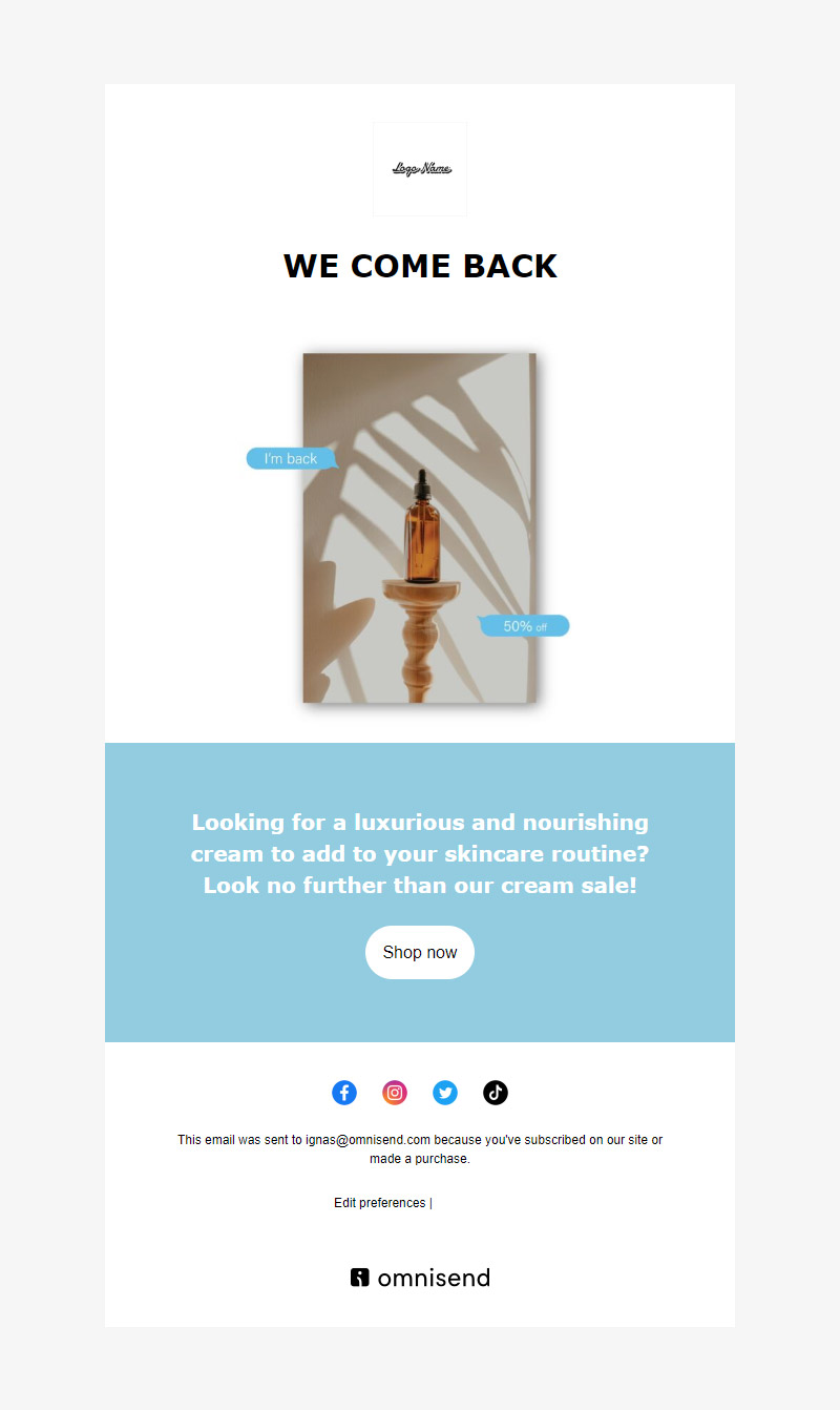Skin care | Health newsletter templates