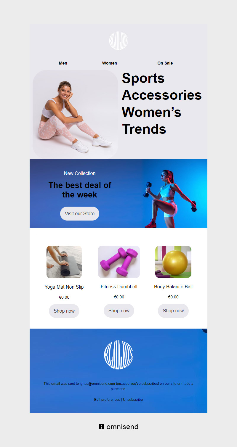 Health & beauty newsletter template
