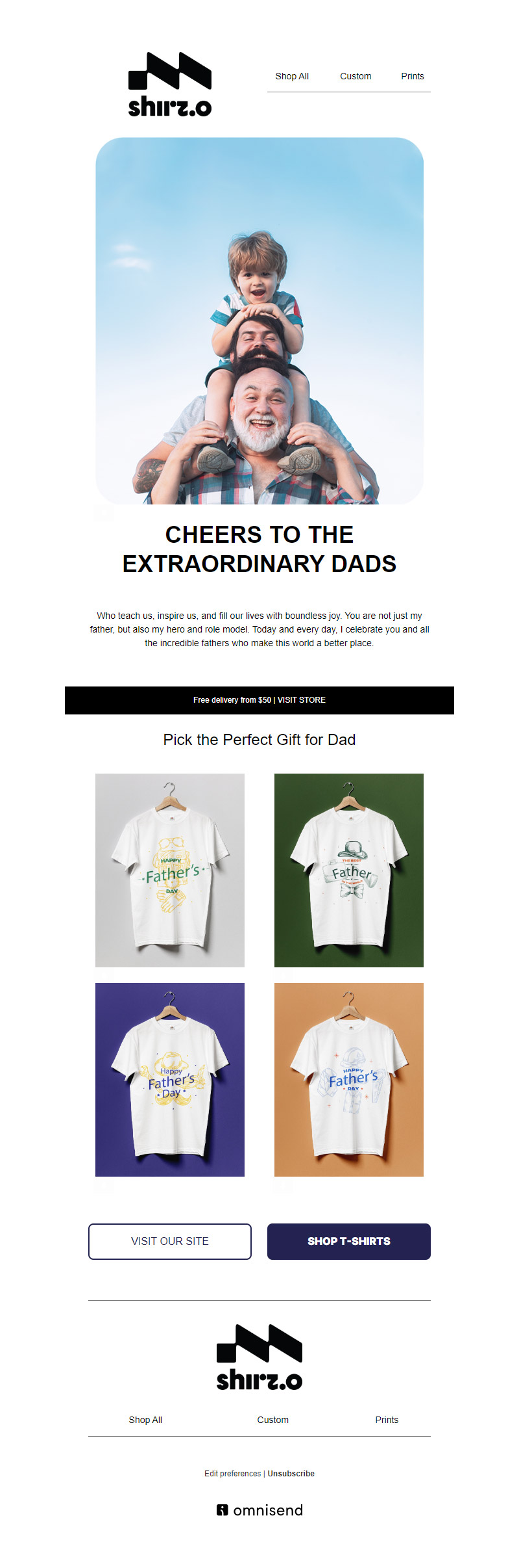 Father's day newsletter template