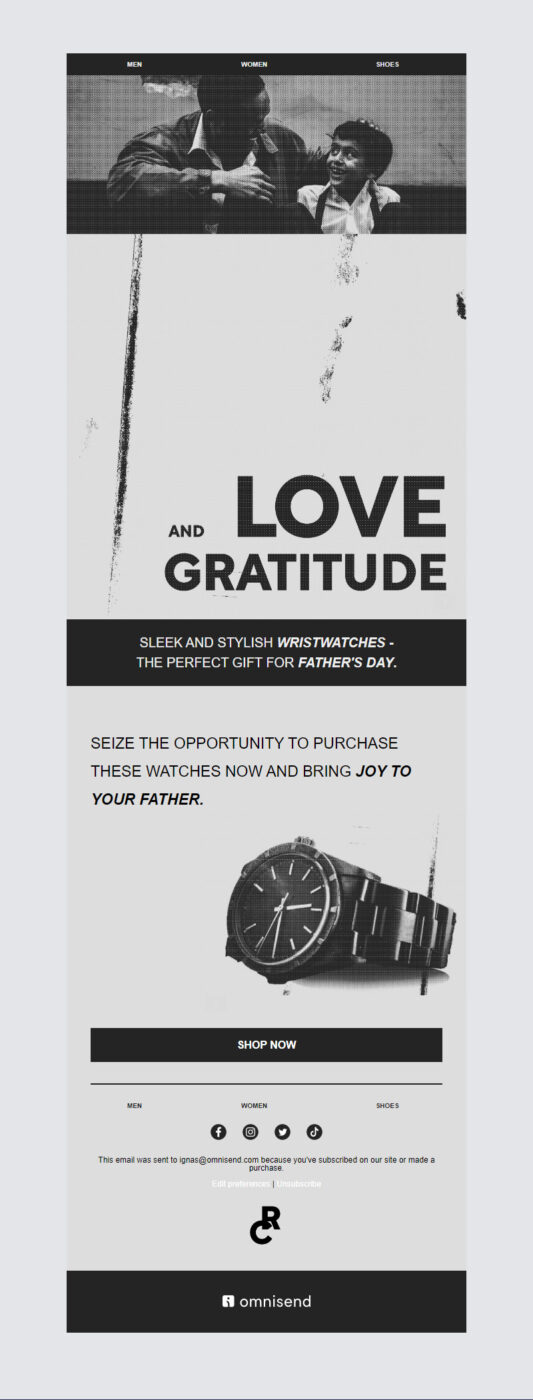 Father's Day Newsletter template