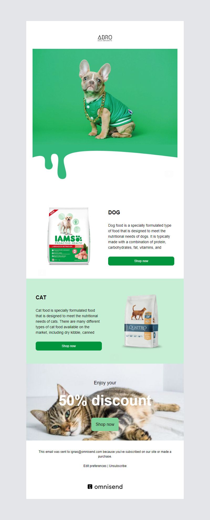 Pets email templates
