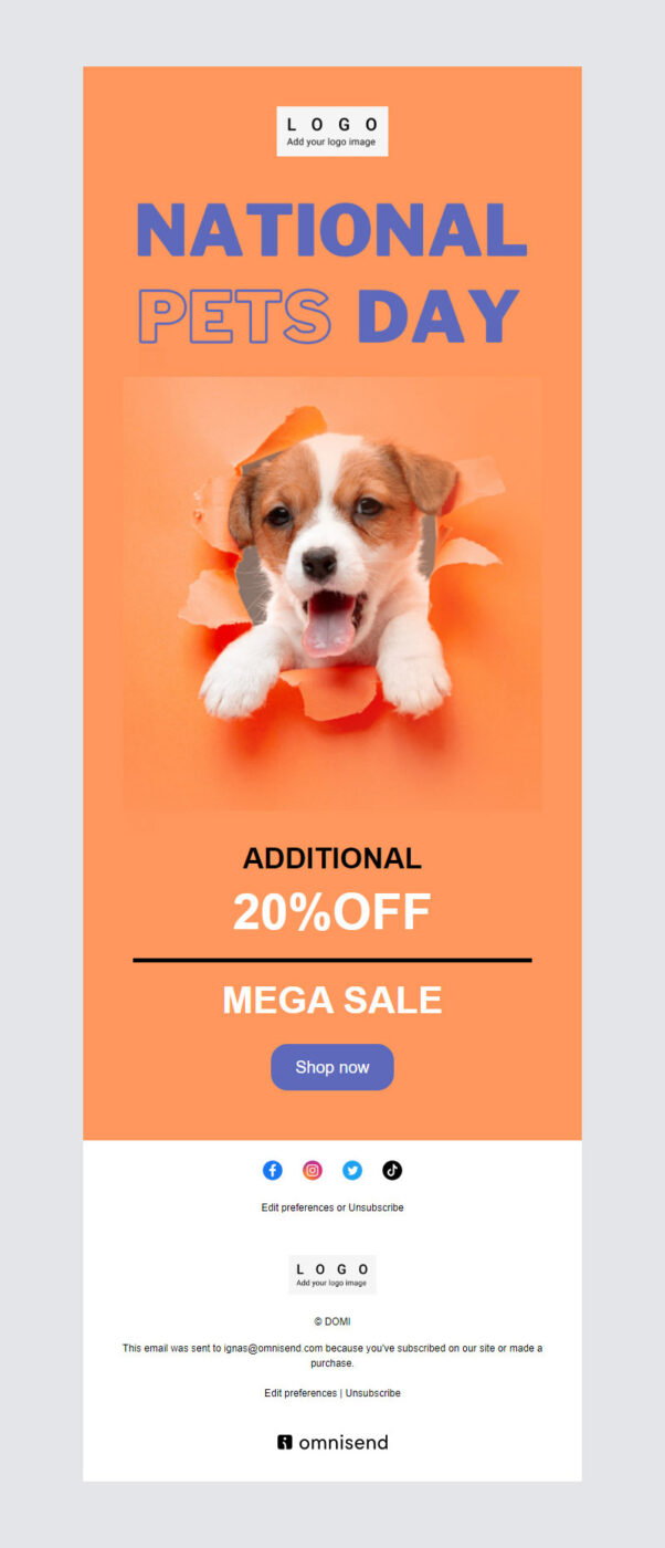 Pets email templates