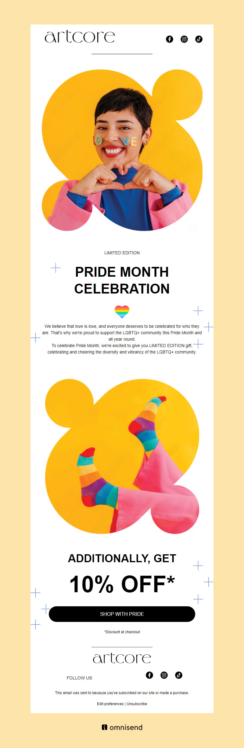 Pride month newsletter template