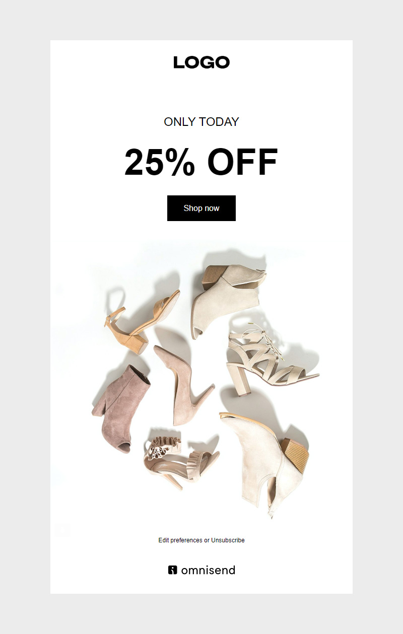 Shoes email templates