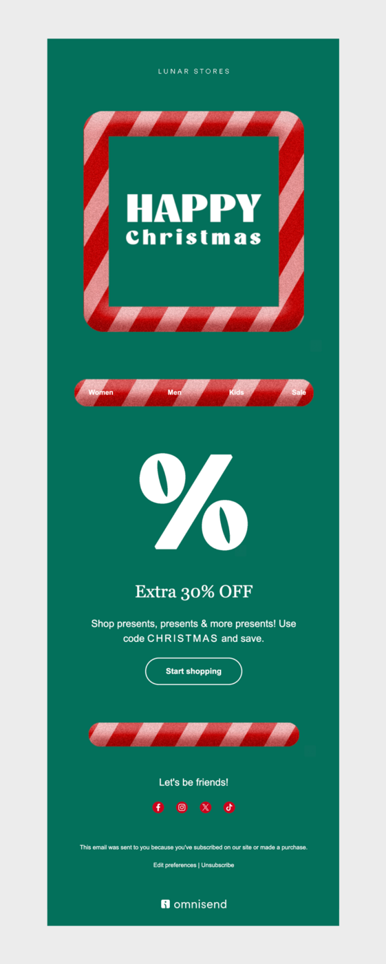 Christmas newsletter idea
