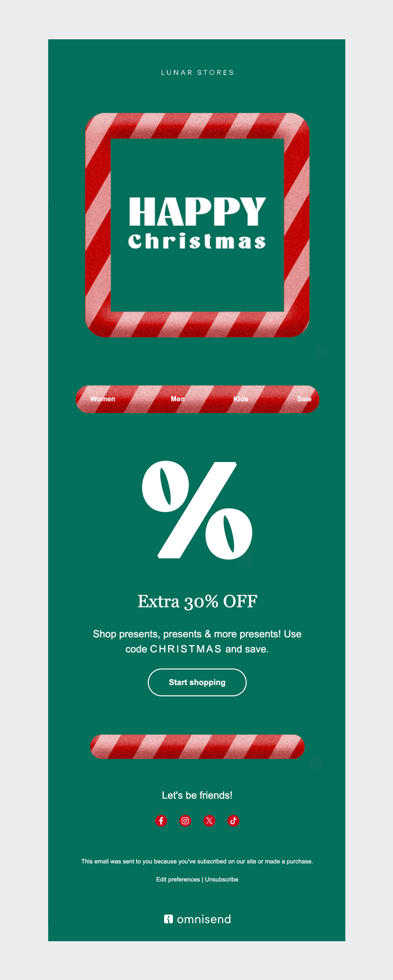 Christmas newsletter idea