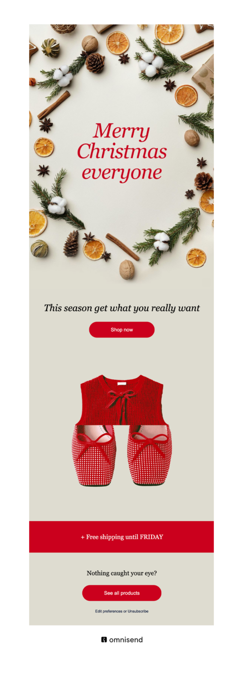 christmas newsletter template