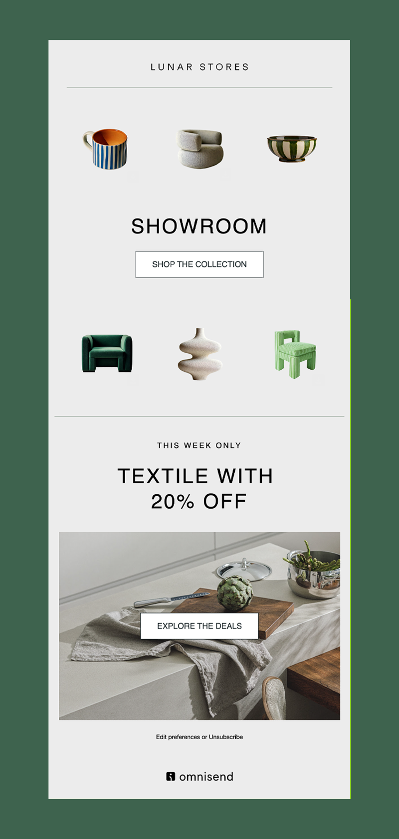 collection email newsletter template