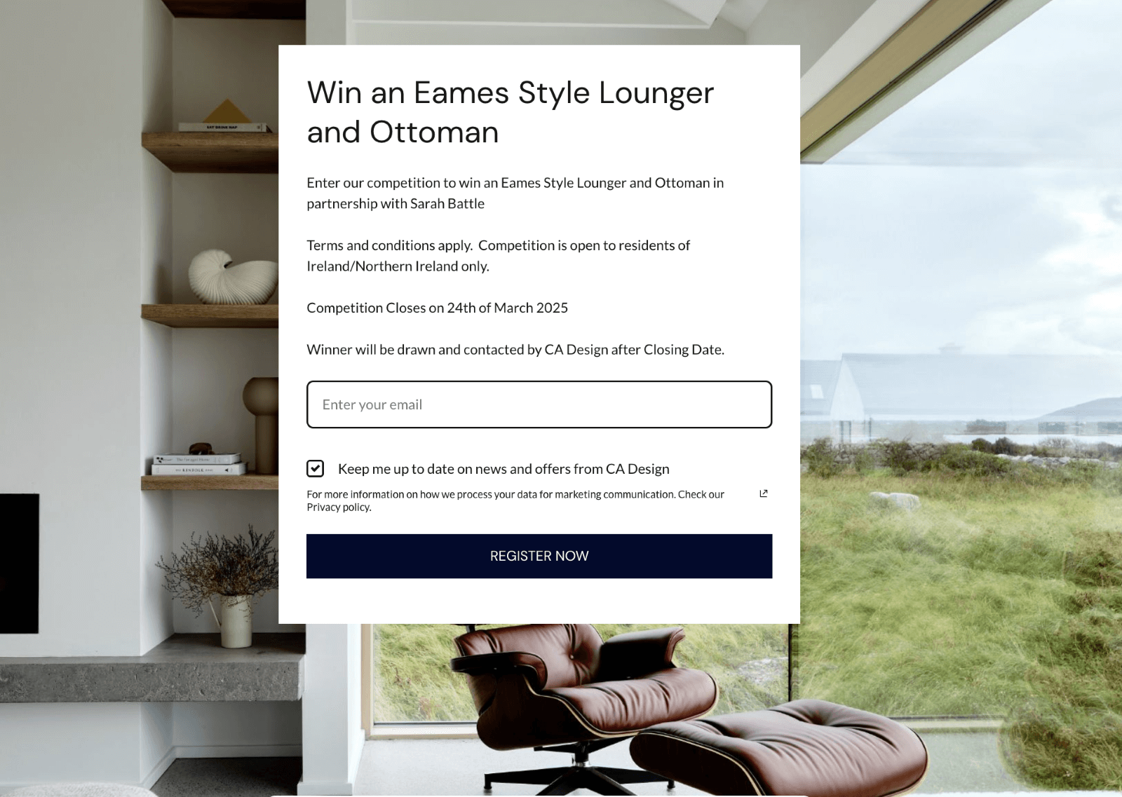 CA Design popup