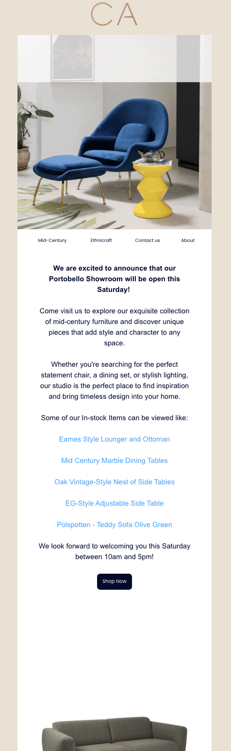 CA design email