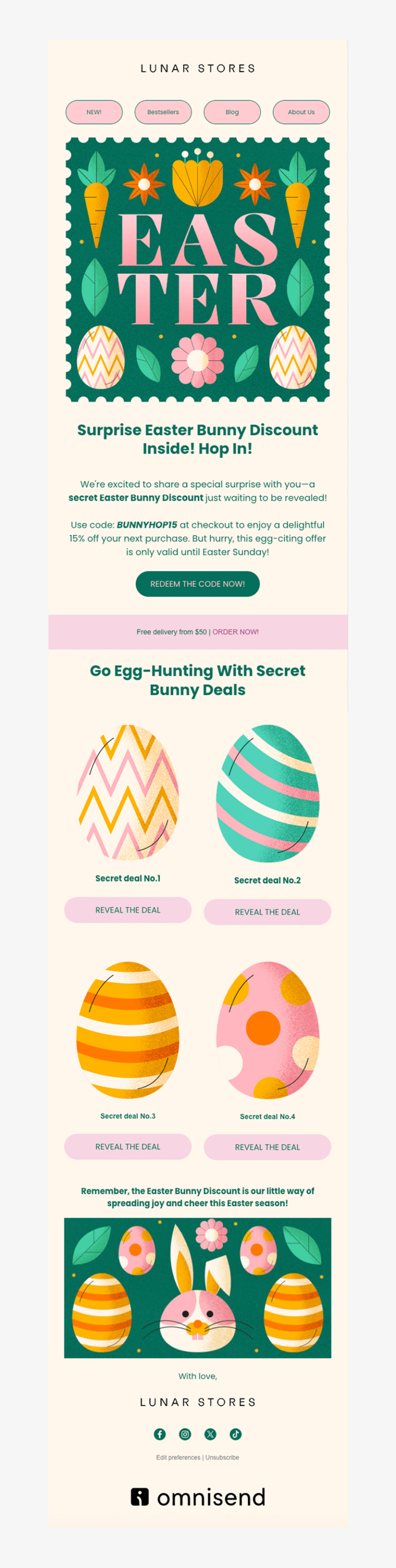 Free and Customizable Easter Email Newsletter Templates